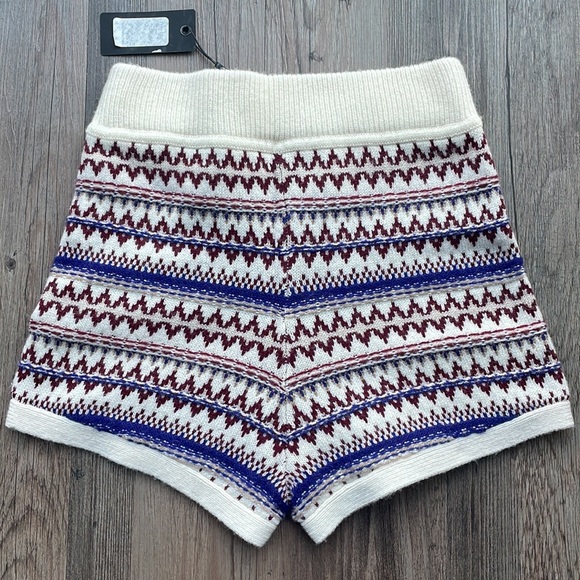 RAG & BONE Willow Wool Fair Isle Hot Short - Picture 6 of 10